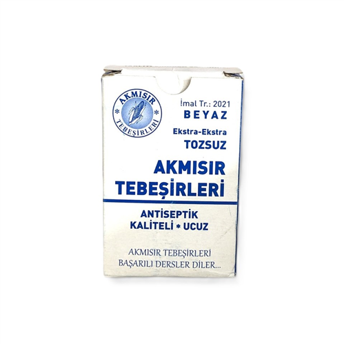 AKMISIR TOZSUZ BEYAZ TEBEŞİR 15'Lİ
